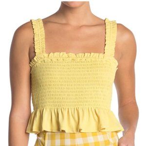 💙HP💙 BCBGeneration Sleeveless Smocked Yellow Tank Top M